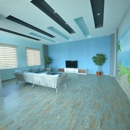 Flat With Sea View Shared Pool & Gym In Alanya Kargıcak